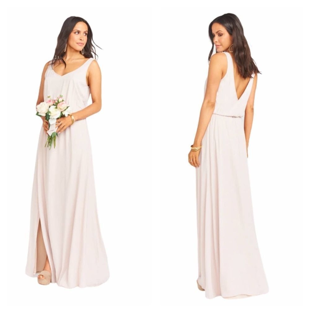 Show Me Your Mumu Kendall Maxi Dress Show Me The Ring Crisp‎ Bridesmaid Small